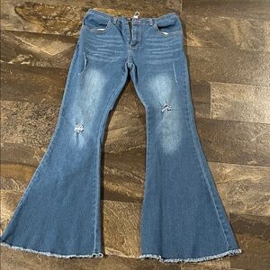 Kids' Blue Flared Jeans